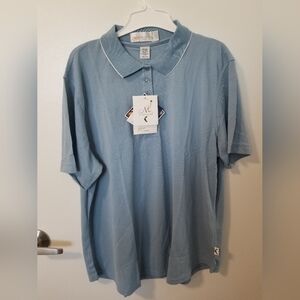 Ladies Blue Polo Shirt